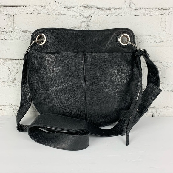 Vince Camuto Faria Black Leather Crossbody Purse - Picture 1 of 9